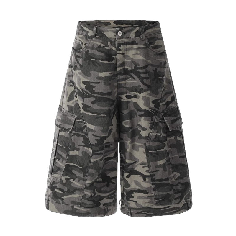 Women's Camouflage Denim Capri Pants