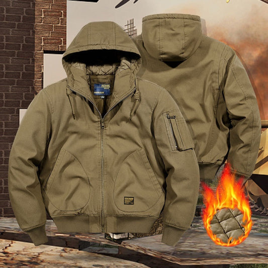 Men's Casual Flight Hooded Jacket