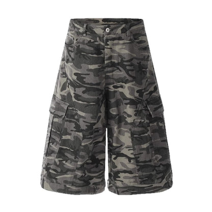Women's Camouflage Denim Capri Pants