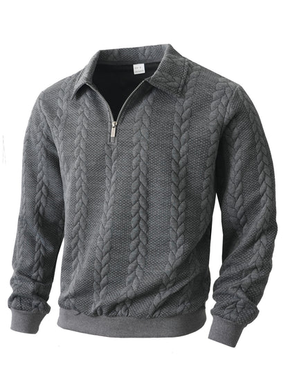 Men's Sporty Half-zip Hoodie