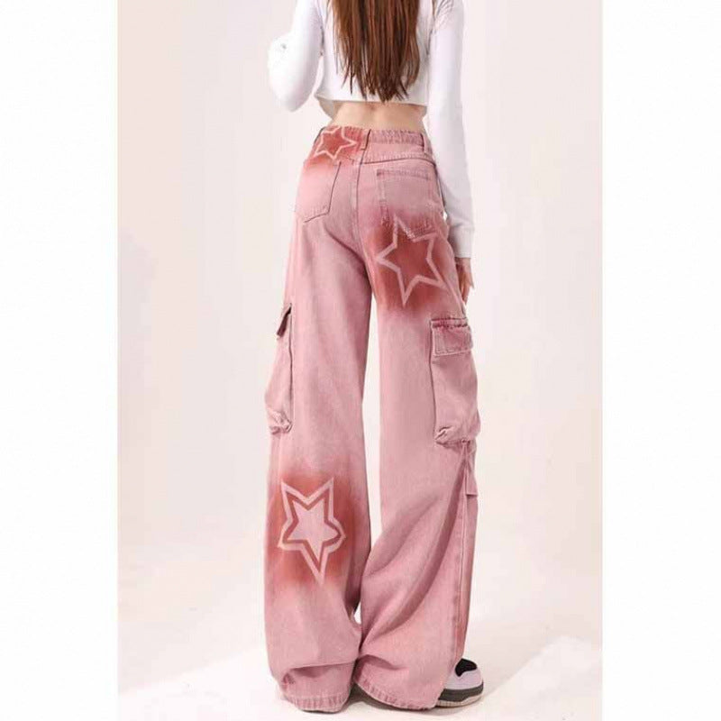 Women's Plus Size Cargo Jeans