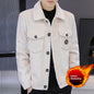 Men's Fleece-lined Short Coat