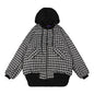 Checked Quilted Hooded Jackets
