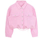 Short cropped denim jacket