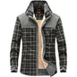 Men's Thicken Warm Fleece Plaid Jacket