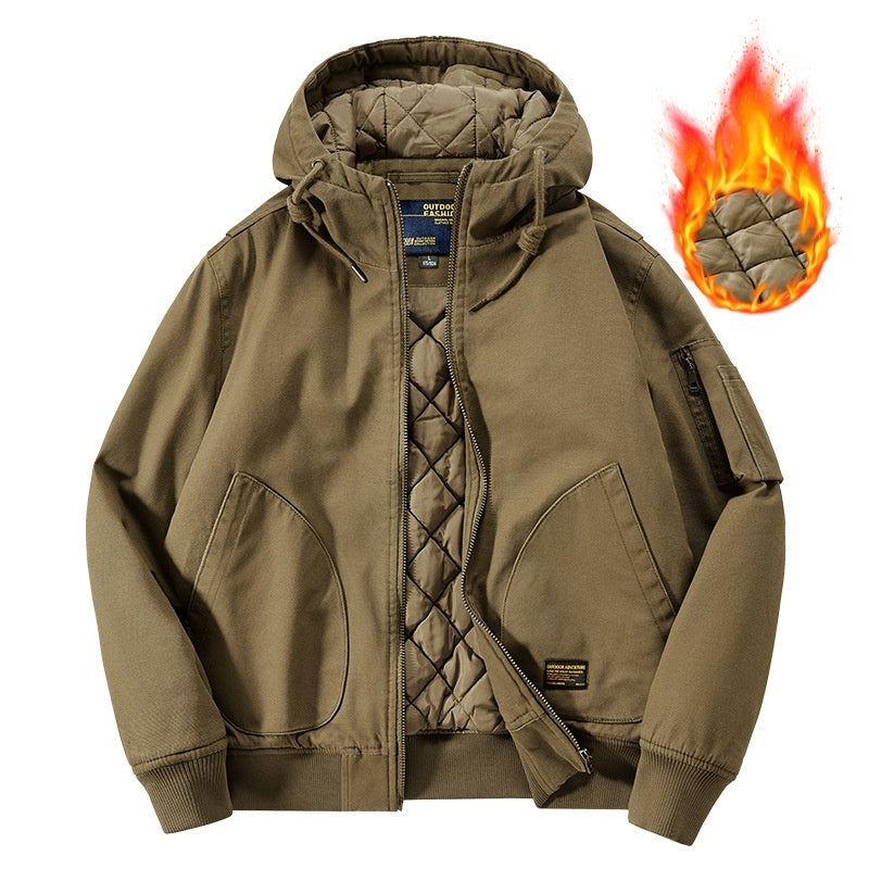 Men's Casual Flight Hooded Jacket