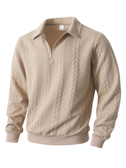 Men's Sporty Half-zip Hoodie