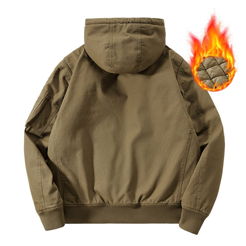Men's Casual Flight Hooded Jacket