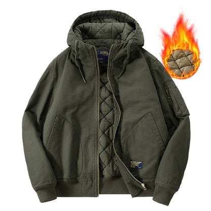 Men's Casual Flight Hooded Jacket