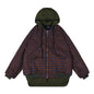 Checked Quilted Hooded Jackets