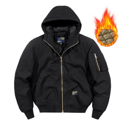 Men's Casual Flight Hooded Jacket