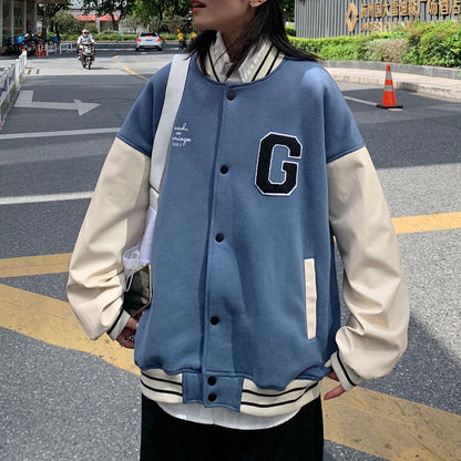 Women's Leather Bomber Jacket