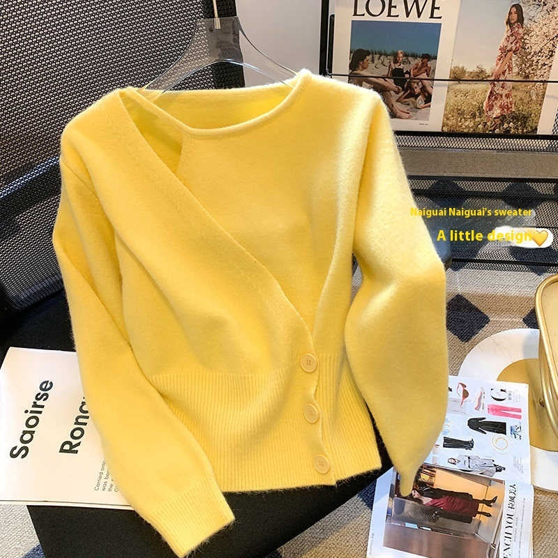 Men's Fake Two-piece Knitted Sweater