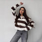 Lapel Half-zip Sweater