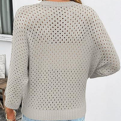 Three-quarter-sleeve Beach Cardigan