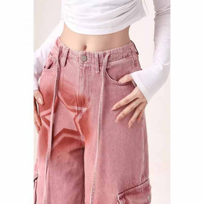 Women's Plus Size Cargo Jeans