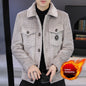 Men's Fleece-lined Short Coat