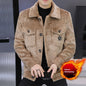 Men's Fleece-lined Short Coat