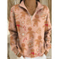Casual Half-zip Pullover Hoodie