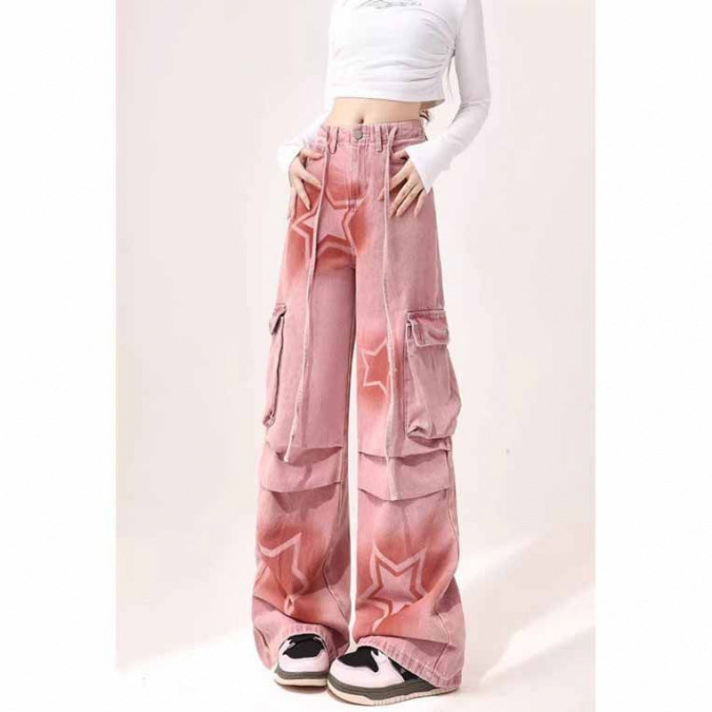 Women's Plus Size Cargo Jeans