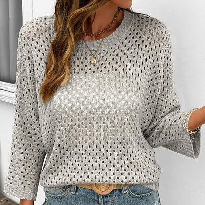 Three-quarter-sleeve Beach Cardigan